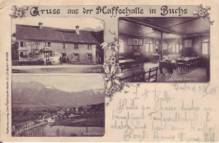 Buchs Postkarte 3.4.1905