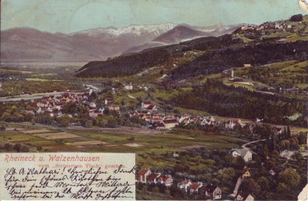 Rheineck Postkarte 1905