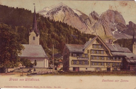 Wildhaus Gasthaus zur Sonne 1908