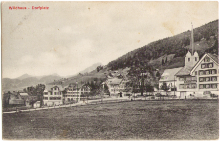 Poststempel vom 25. Juli 1912, ohne Angabe des Photographen, Verlag Institut Orell Füssli, Zürich, um das Jahr 1910 entstanden