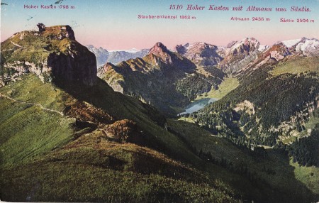 Hoher Kasten Foto Paul Bender, Zollikon-Zürich, Nr. 1510 _RU